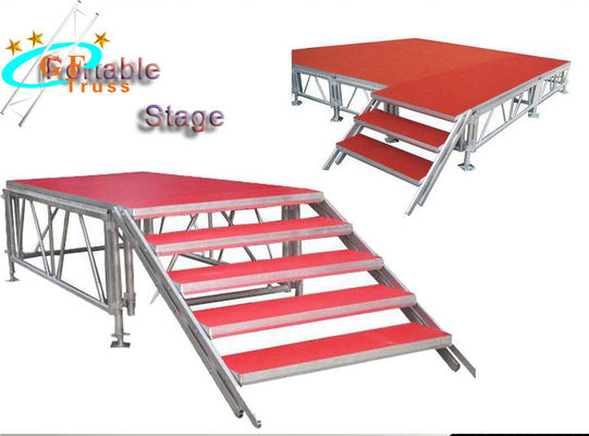 3Floors GF 1.22 * 1.22M เวทีแพลตฟอร์มอลูมิเนียมสำหรับคอนเสิร์ต