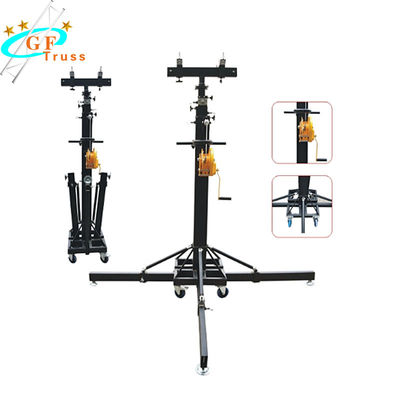 เหตุการณ์โคมไฟลำโพง Truss Crank Stand Telescopic Lifting Tower