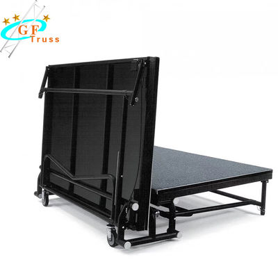 เวทีพับเหล็กโลหะเหล็ก 0.6m มือถือสำหรับกิจกรรม