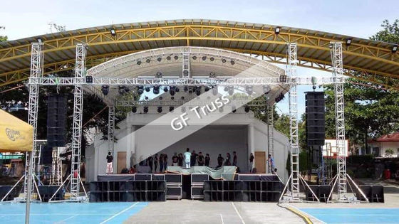 โคมไฟอลูมิเนียมมัดเวทีคอนเสิร์ตกลางแจ้งหลอด 50 * 3 มม