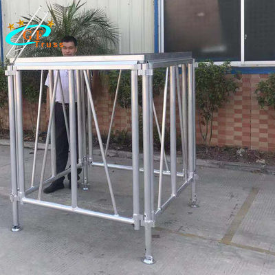 อลูมิเนียมแบบพกพาปรับเวทีได้แพลตฟอร์มแบริ่งสูงสำหรับงานคอนเสิร์ตกลางแจ้ง