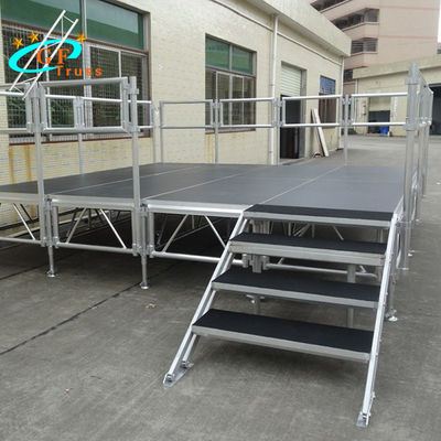 โครงเวทีอลูมิเนียม 750KG / ตารางเมตรสำหรับคอนเสิร์ตกลางแจ้ง