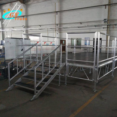 โครงเวทีอลูมิเนียม 750KG / ตารางเมตรสำหรับคอนเสิร์ตกลางแจ้ง