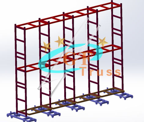 อลูมิเนียม 6061-T6 LED Screen Truss Spigot Connection