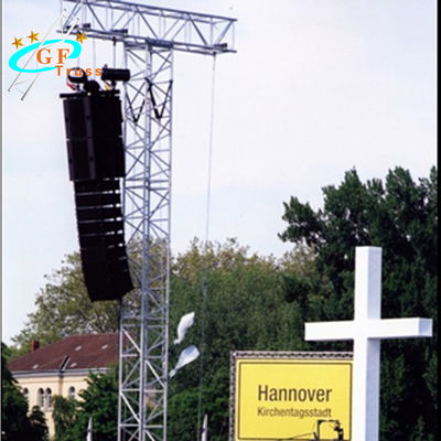 6061-T6 อลูมิเนียมอัลลอยด์ Line Array Sound System ชนิดหัวจุก