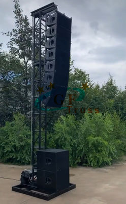 โครงลำโพงอลูมิเนียม Line Array ความสูง 10 เมตรวางสาย