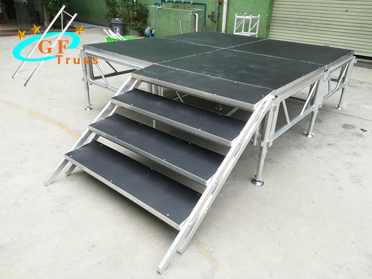 3Floors GF 1.22 * 1.22M เวทีแพลตฟอร์มอลูมิเนียมสำหรับคอนเสิร์ต