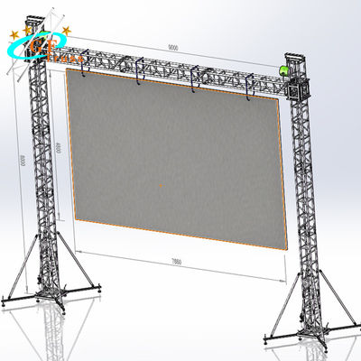 ระบบรองรับภาคพื้นดิน Video Flying Wall Truss สำหรับจอแสดงผล LED