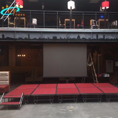 เวทีแบบพกพาพับแบบพกพาไม้อัด 18 มม. สำหรับกิจกรรมในโรงแรม