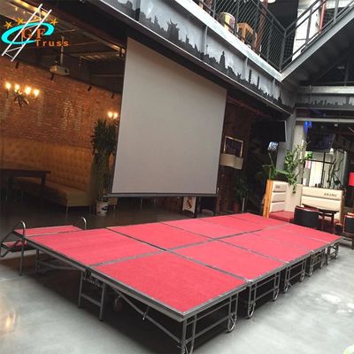เวทีแบบพกพาพับแบบพกพาไม้อัด 18 มม. สำหรับกิจกรรมในโรงแรม