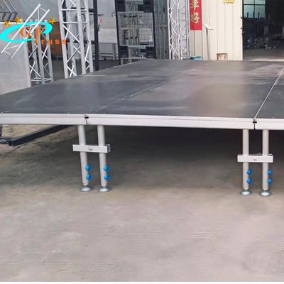 4 'X 4' แพลตฟอร์มเวทีแบบพกพาระบบโมดูลาร์พร้อมตัวปรับความสูงได้