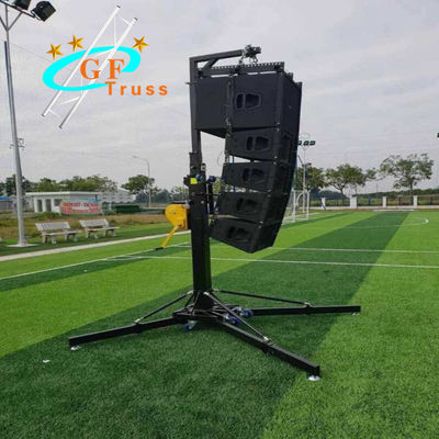 ยก 300kg Hand Crank Stand Truss ขาตั้งลำโพงสำหรับงานแต่งงาน