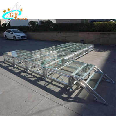 TUV กระจกนิรภัยใส Stage Max Load 750kg/Sqm