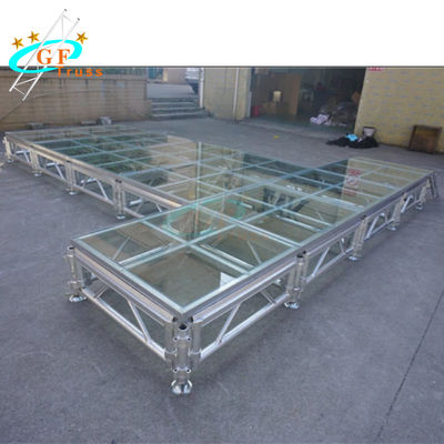 TUV กระจกนิรภัยใส Stage Max Load 750kg/Sqm